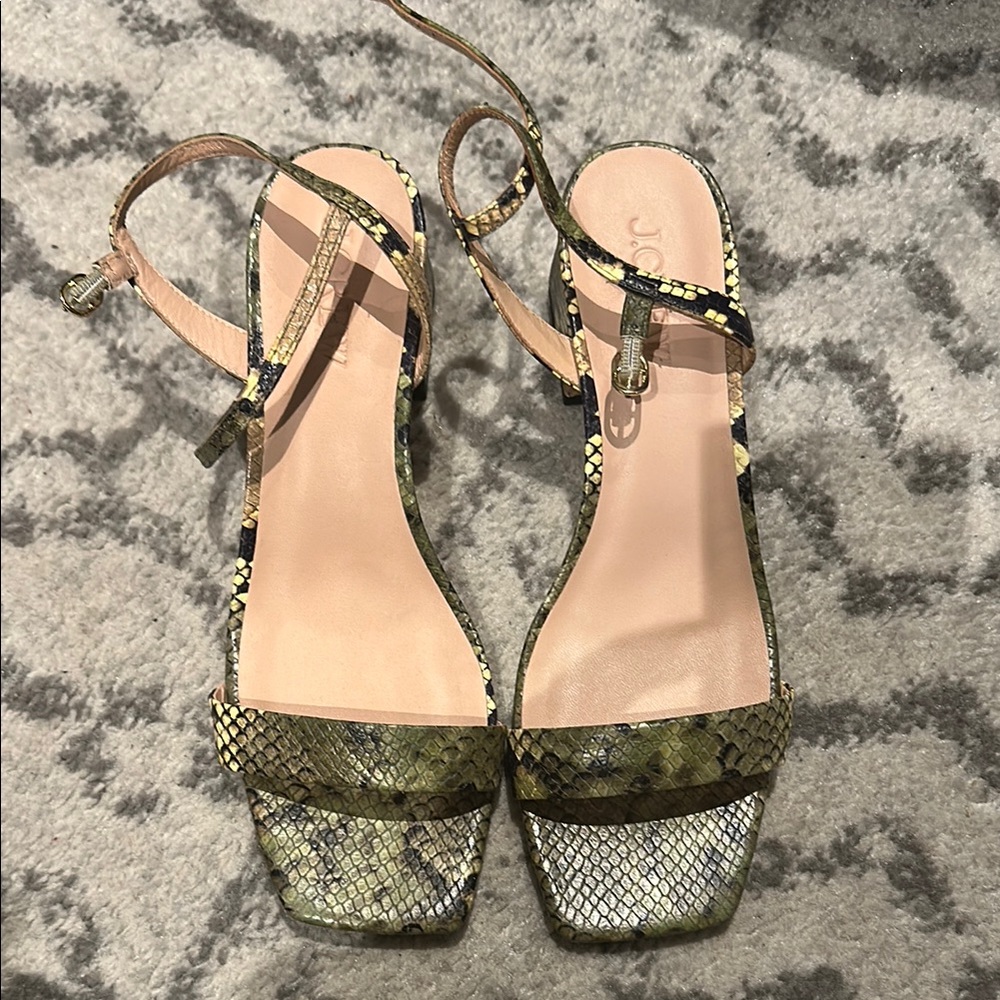 J.Crew Snakeskin Strappy Sandals